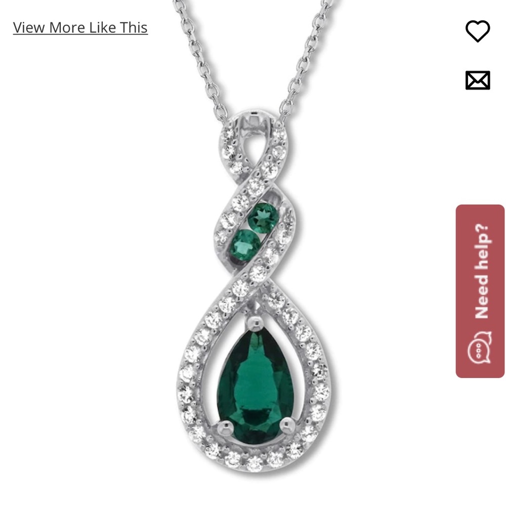 Kay Jewelers Emerald Necklace